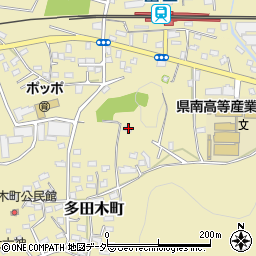 栃木県足利市多田木町520周辺の地図