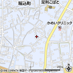 栃木県足利市堀込町3009-9周辺の地図