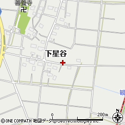 茨城県筑西市下星谷周辺の地図