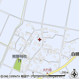 栃木県小山市大行寺240周辺の地図