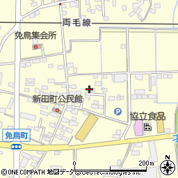栃木県佐野市免鳥町497周辺の地図