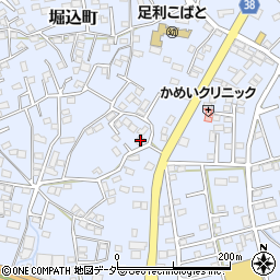 栃木県足利市堀込町3006-1周辺の地図