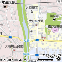 栃木県佐野市大町3018周辺の地図