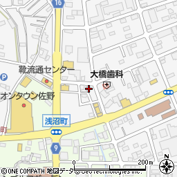 栃木県佐野市富岡町1414周辺の地図