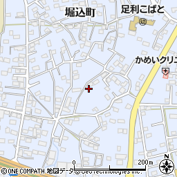 栃木県足利市堀込町3414-1周辺の地図