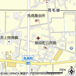 栃木県佐野市免鳥町412周辺の地図