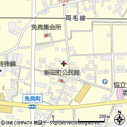 栃木県佐野市免鳥町400周辺の地図