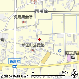 栃木県佐野市免鳥町401周辺の地図