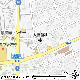 栃木県佐野市富岡町1500-1周辺の地図