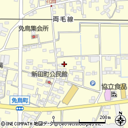 栃木県佐野市免鳥町402周辺の地図