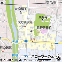 栃木県佐野市大町3003周辺の地図