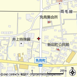 栃木県佐野市免鳥町418周辺の地図