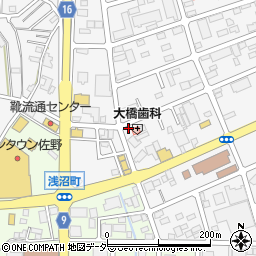 栃木県佐野市富岡町1500周辺の地図