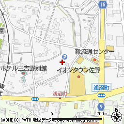 栃木県佐野市富岡町353周辺の地図