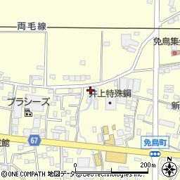 栃木県佐野市免鳥町877周辺の地図