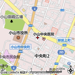 日本生命保険相互会社　ライフプラザ小山・ご来店窓口周辺の地図