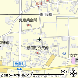 栃木県佐野市免鳥町398周辺の地図