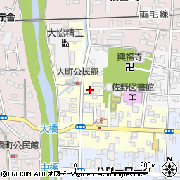 栃木県佐野市大町3006周辺の地図