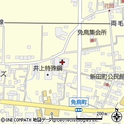 栃木県佐野市免鳥町421周辺の地図