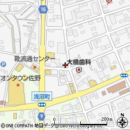 栃木県佐野市富岡町1416周辺の地図