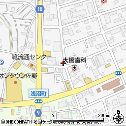 栃木県佐野市富岡町1415周辺の地図