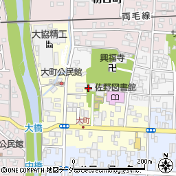 栃木県佐野市大町3009周辺の地図
