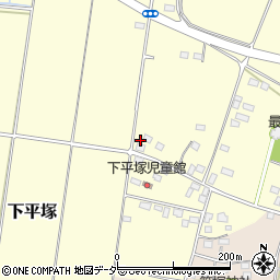 茨城県筑西市下平塚77周辺の地図