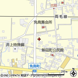栃木県佐野市免鳥町415周辺の地図