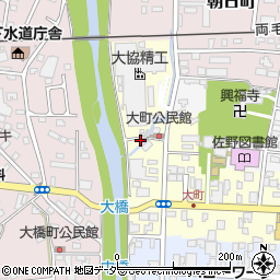 栃木県佐野市大町3033周辺の地図