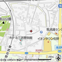 栃木県佐野市富岡町309周辺の地図