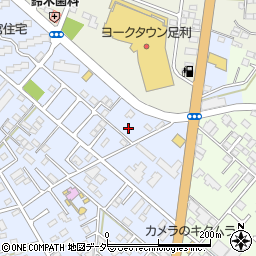 栃木県足利市堀込町2596-1周辺の地図