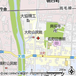 栃木県佐野市大町3008周辺の地図