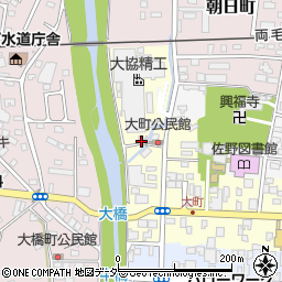 栃木県佐野市大町845周辺の地図