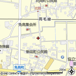 栃木県佐野市免鳥町394周辺の地図