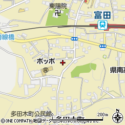 栃木県足利市多田木町43周辺の地図