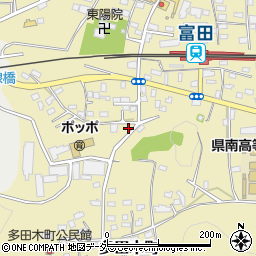栃木県足利市多田木町34周辺の地図