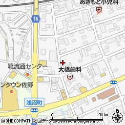 栃木県佐野市富岡町1482周辺の地図