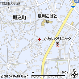栃木県足利市堀込町3003-10周辺の地図