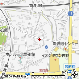 栃木県佐野市富岡町281周辺の地図