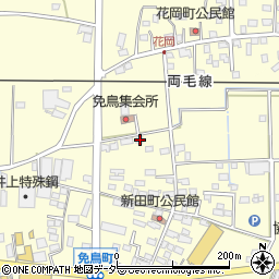 栃木県佐野市免鳥町411周辺の地図