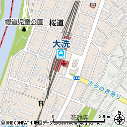 鹿島臨海鉄道株式会社　大洗駅売店周辺の地図