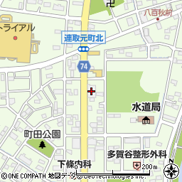ダイソー＆アオヤマ伊勢崎店周辺の地図