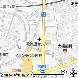 栃木県佐野市富岡町372周辺の地図