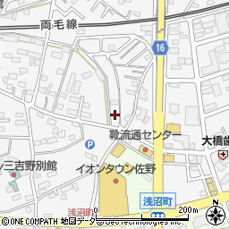 栃木県佐野市富岡町279周辺の地図