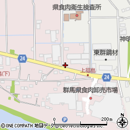 玉村上福島簡易郵便局周辺の地図