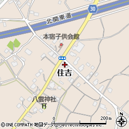 茨城県笠間市住吉863周辺の地図