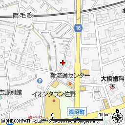 栃木県佐野市富岡町274周辺の地図