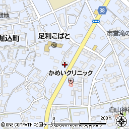 栃木県足利市堀込町2781-1周辺の地図