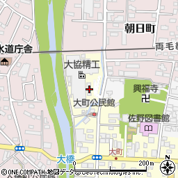 栃木県佐野市大町844周辺の地図
