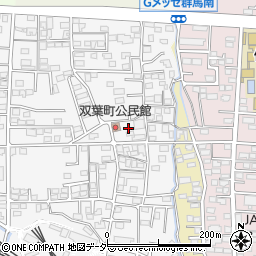 群馬県高崎市双葉町21周辺の地図